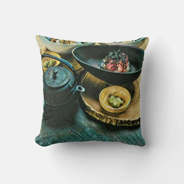 Vintage Sushi gift Cushion (Front)