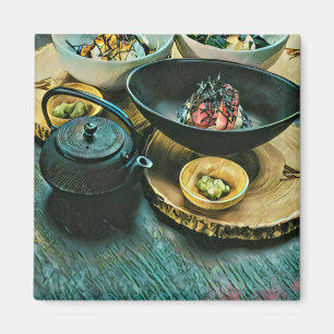 Vintage Sushi gift Magnet