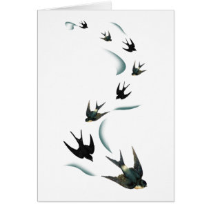 Vintage Swallow Birds Art
