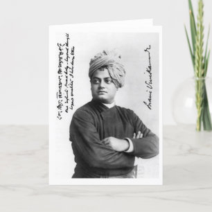 Vintage Swami Vivekananda Photo America 1893 Card