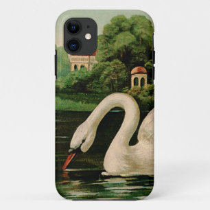 Vintage Swan in the Lake iPhone 11 Case