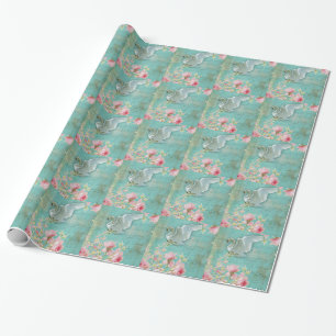 Vintage Swan Wrapping Paper