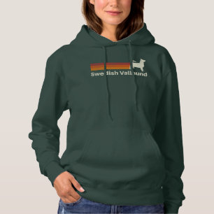 Vintage Swedish Vallhund Retro Mom Dad Dog  Hoodie