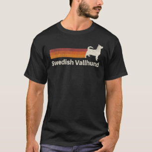 Vintage Swedish Vallhund Retro Mum Dad Dog T-Shirt