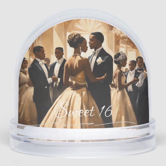 Vintage Sweet 16 Cotillion Snow Globes Snowglobe (Front)