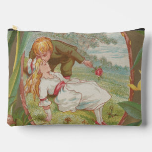Vintage Sweet innocent Valentine, Kate Greenway Accessory Pouch
