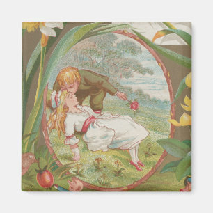 Vintage Sweet innocent Valentine, Kate Greenway Magnet