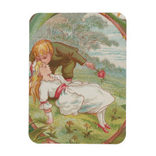 Vintage Sweet innocent Valentine, Kate Greenway Magnet