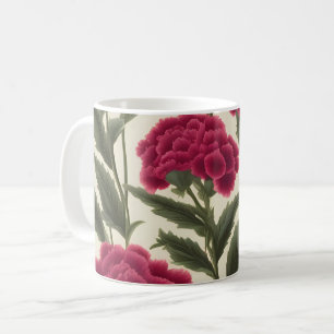 Vintage Sweet William Nostalgic Floral Coffee Mug