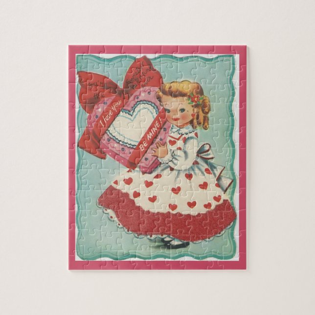 Vintage Sweetest Valentine Puzzle (Vertical)