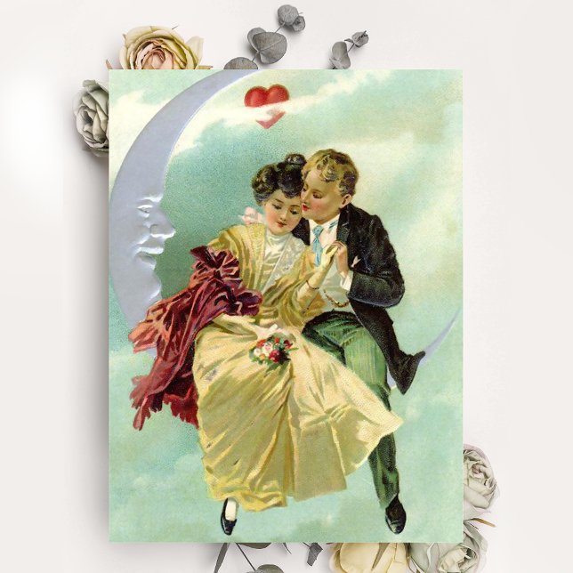 Vintage Sweethearts Valentine Postcard (Creator Uploaded)