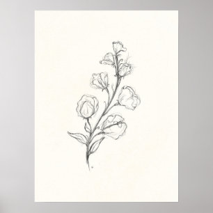 Vintage Sweetpea Print