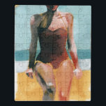 Vintage Swim - Red Swimsuit Jigsaw Puzzle<br><div class="desc">Vintage Swim II by Jennifer Paxton Parker. | 139524GG</div>