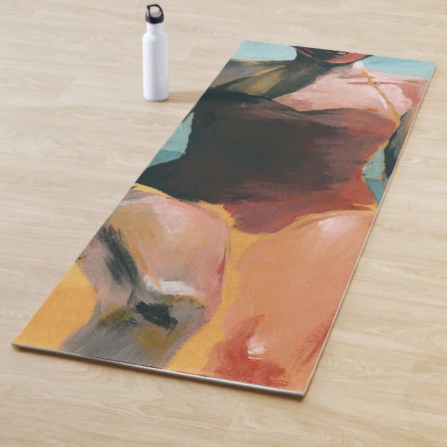 Vintage Swim - Red Swimsuit Yoga Mat (In Situ)