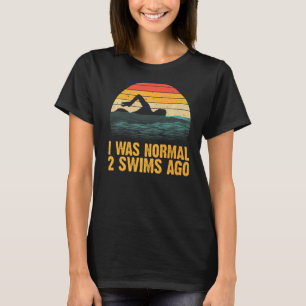 Vintage Swimming Design For Men Women Swimmer Swim T-Shirt