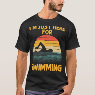 Vintage Swimming For Men Women Swimmer Swimming T-Shirt