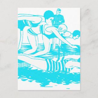 Vintage Swimwear Postcard