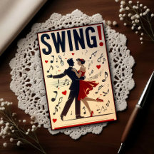Vintage Swing Dance Night Poster