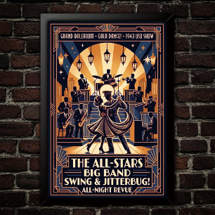 Vintage Swing Dance Poster