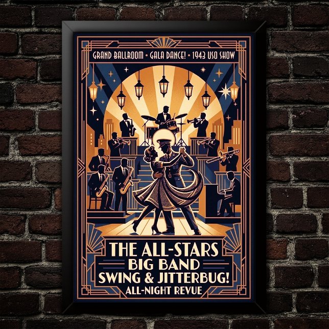 Vintage Swing Dance Poster (Creator Uploaded)
