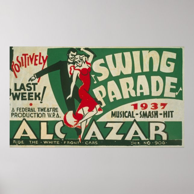 Vintage Swing Parade Poster (Front)