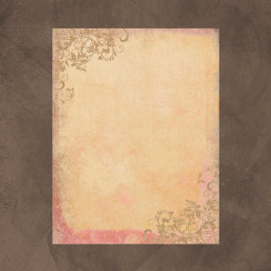 Vintage Swirly Scrapbook Paper