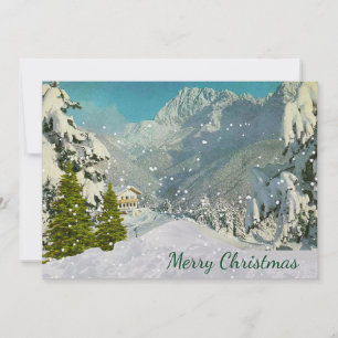 Vintage Switzerland Christmas Card