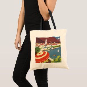 Vintage Switzerland Travel Advert Art Tote Bag