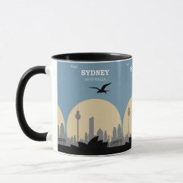 Vintage Sydney: Australia Travel Poster  Mug