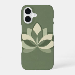 Vintage Symmetrical Lotus iPhone 16 Case