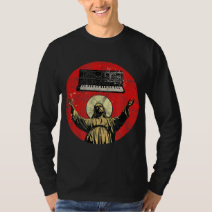 Vintage Synthesizer Jesus Analogue Synth Nerd Anal T-Shirt