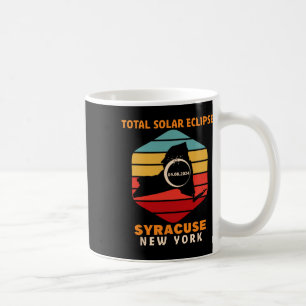 Vintage Syracuse New York Total Solar Eclipse 2024 Coffee Mug