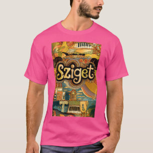 Vintage Sziget Festival Retro Music Cultural Euro T-Shirt