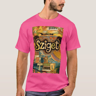 Vintage Sziget Festival Retro Music Cultural Euro T-Shirt