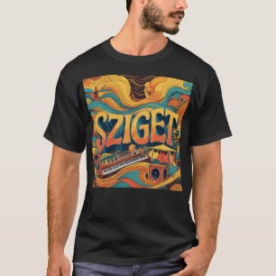 Vintage Sziget Festival Retro Music T-Shirt
