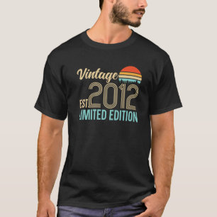 Vintage T S Established In 2012 Limited Edition T-Shirt