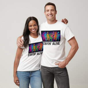 Vintage T-shirts, STAYIN' ALIVE, Disco Tees