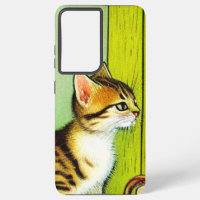 Vintage Tabby Cat Illustration