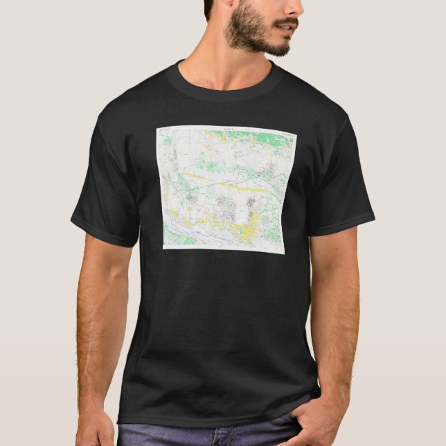 Vintage Tachikawa Japan Map 1945 T-Shirt (Front)