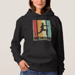 Vintage Tai Chi Sport Retro Poster Hoodie