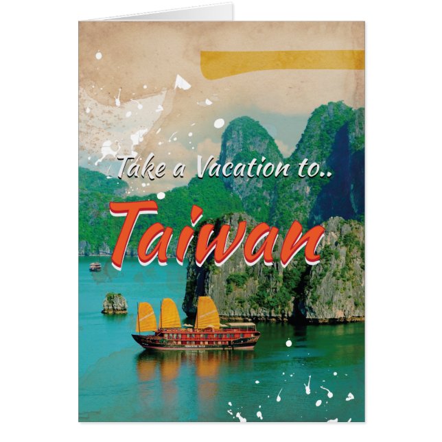 Vintage Taiwan Travel Poster (Front)