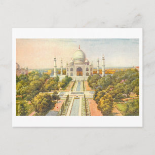Vintage Taj Mahal Postcard