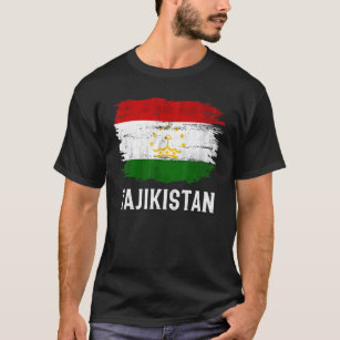 Vintage Tajikistan Flag For Tajikistani T-Shirt