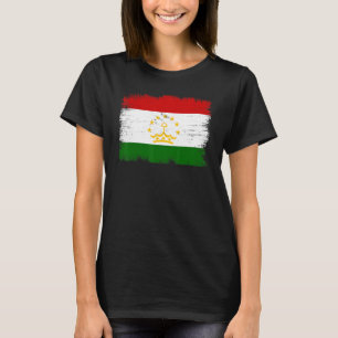 Vintage Tajikistan Flag Tajikistani Independence D T-Shirt
