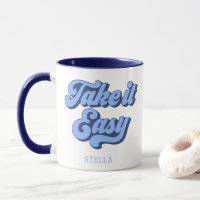 Vintage Take It Easy retro style Mug