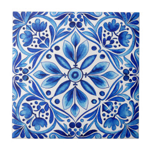 Vintage Talavera Azulejo blue tiles wedding favour