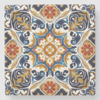 Vintage Talavera Azulejo blue tiles wedding favour