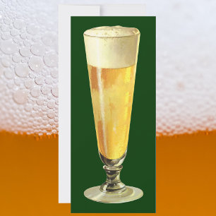 Vintage Tall Frosty Draft Beer, Alcohol Beverage