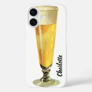 Vintage Tall Frosty Draught Beer, Alcohol Beverage iPhone 16 Case