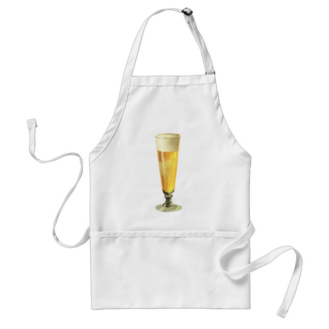 Vintage Tall Frosty Draught   Beer, Alcohol Standard Apron (Front)